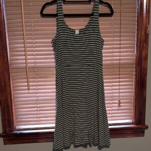 Striped Green Dress